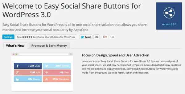 Easy Social Share Buttons for WordPress