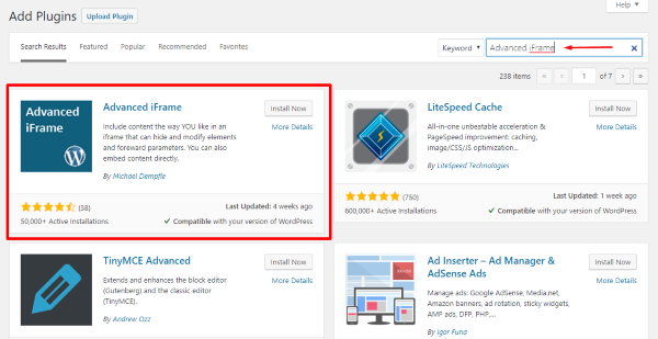 Cài đặt và cấu hình Advanced iFrame Pro Cài đặt và cấu hình Advanced iFrame Pro
