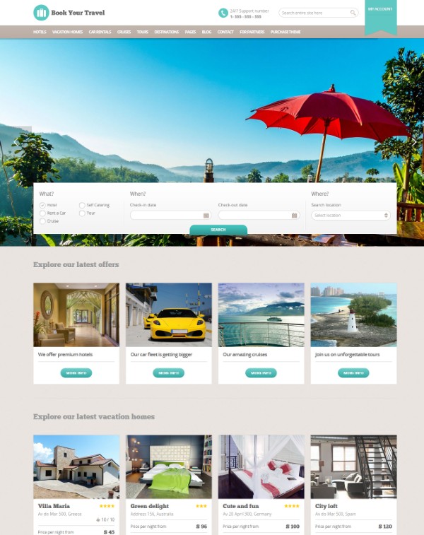 Lợi ích khi sử dụng Book Your Travel Theme