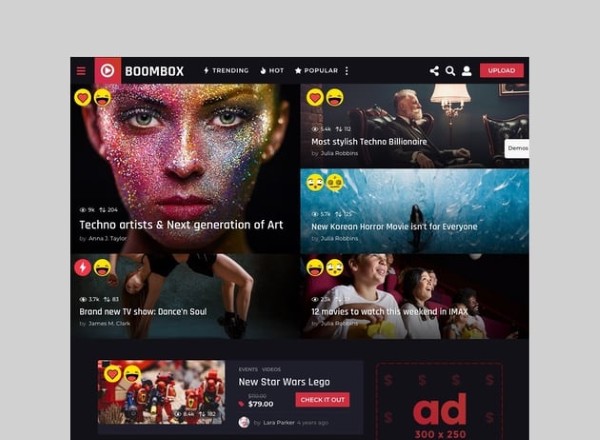 Tính năng nổi bật của BoomBox Viral Magazine WordPress Theme