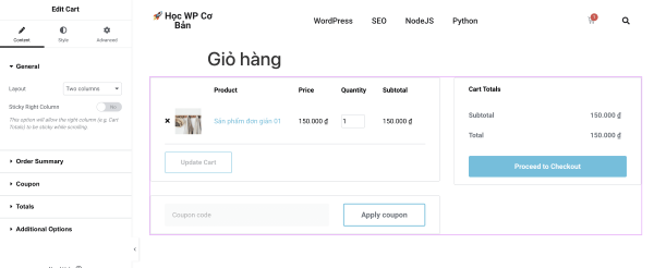 Sử dụng widget động cho sản phẩm WooCommerce Sử dụng widget động cho sản phẩm WooCommerce
