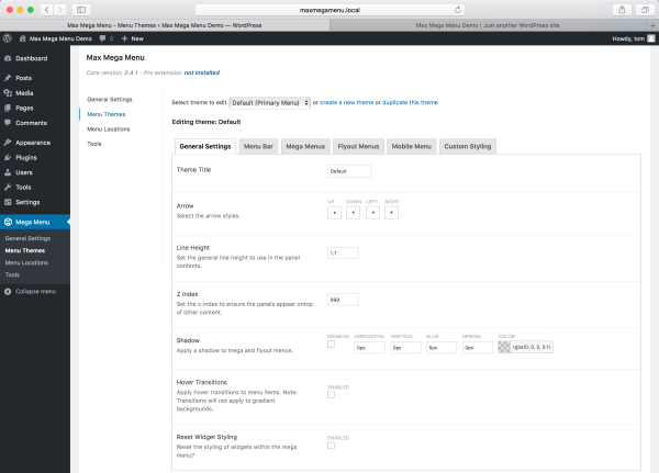 Cài đặt và cấu hình Max Mega Menu Pro Cài đặt và cấu hình Max Mega Menu Pro