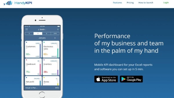 KPI Handy là dashboard được thiết kế tối ưu cho màn hình điện thoại