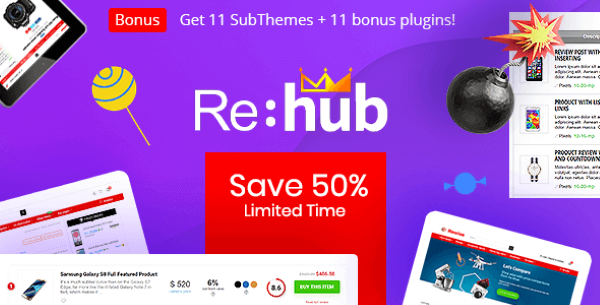 REHub – Price Comparison, Affiliate Marketing, Multi Vendor Store, Community Theme