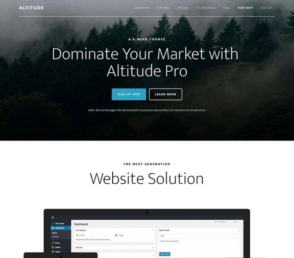 Giới thiệu về Altitude Pro WordPress Theme