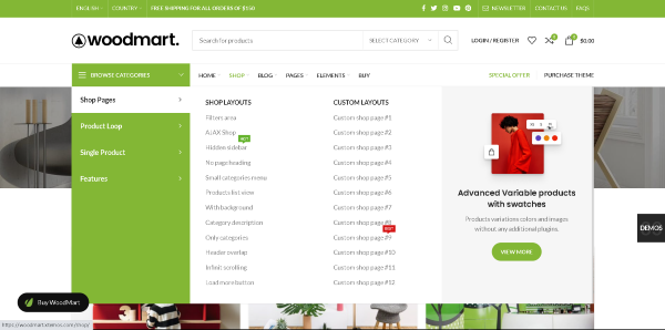 Ưu nhược điểm WoodMart – Responsive WooCommerce WordPress Theme