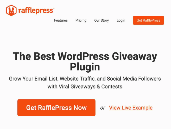 RafflePress công cụ tổ chức cuộc thi và quà tặng trên website