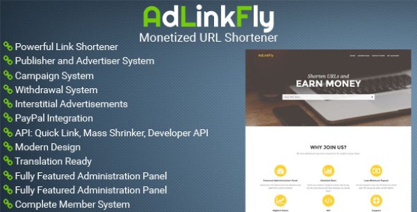 Tính năng nổi bật của AdLinkFly Tính năng nổi bật của AdLinkFly