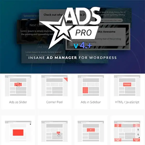 Tính năng nổi bật của Ads Pro Plugin