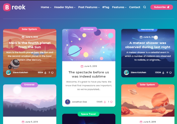 Tại sao nên chọn Breek – Minimal Masonry Theme for WordPress?