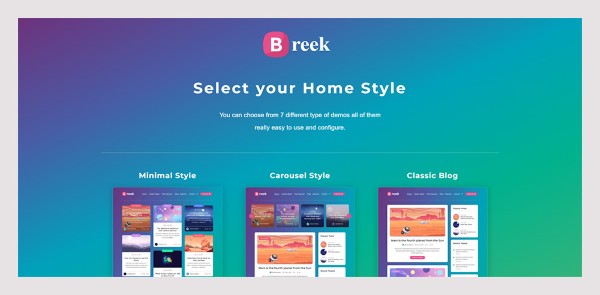 Tính năng nổi bật của Breek – Giao diện WordPress nhẹ, tối giản và hiện đại
