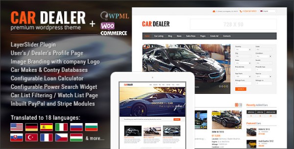 Ưu điểm nổi bật của Car Dealer Automotive WordPress Theme