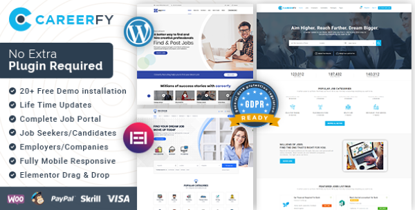 Giới thiệu về Careerfy – Giải pháp giao diện tuyển dụng WordPress tối ưu