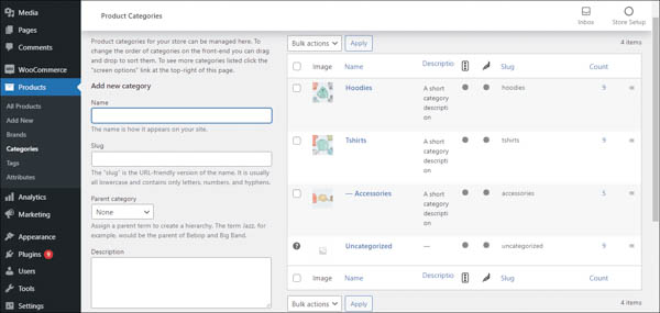 Tùy chọn hiển thị danh mục trong WooCommerce Tùy chọn hiển thị danh mục trong WooCommerce