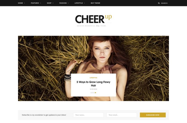 Các tính năng nổi bật của CheerUp Blog, Food & Magazine