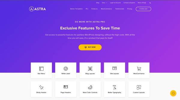 Astra Pro là một chủ đề WordPress cao cấp nhẹ nhàng và tùy chỉnh cao 