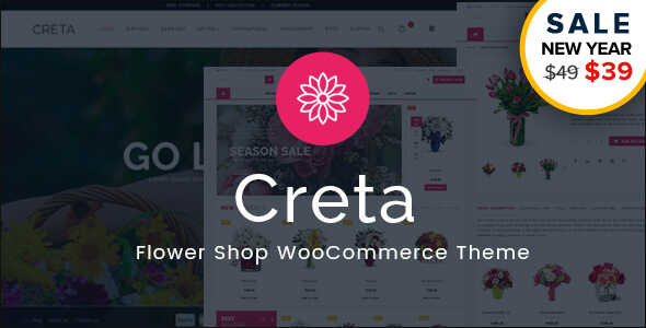 Đặc điểm nổi bật của Creta Flower Shop WooCommerce WordPress Theme