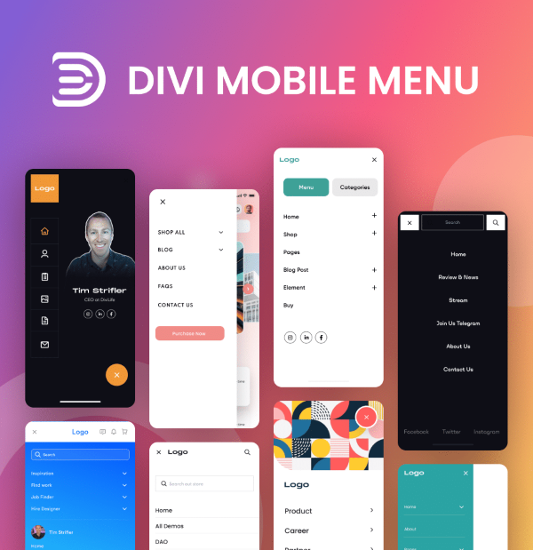 Tính năng nổi bật của Divi Mobile – Creat beautifull Divi mobile menus Tính năng nổi bật của Divi Mobile – Creat beautifull Divi mobile menus