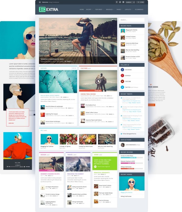 Các tính năng nổi bật của Elegant Themes Extra