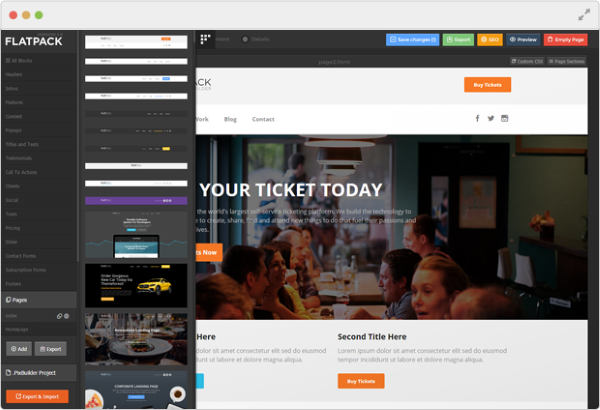 Hướng dẫn cài đặt và tối ưu FLATPACK – Landing Pages Pack With Page Builder