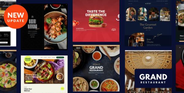 Tổng quan về Grand Restaurant WordPress