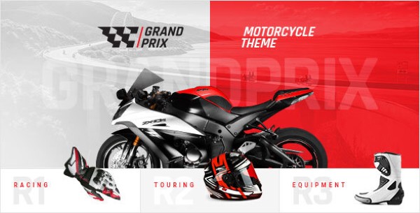 Giới thiệu về GrandPrix Motorcycle WordPress Theme