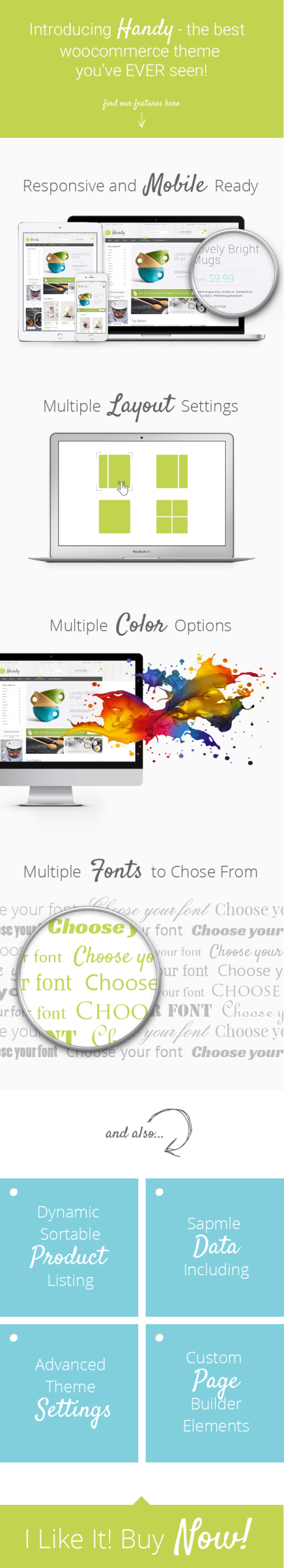 Tính năng, đặc điểm nổi bật của Handmade Shop WordPress WooCommerce Theme
