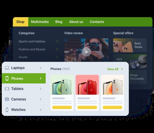 Tính năng ưu việt của JetMenu Tính năng ưu việt của JetMenu