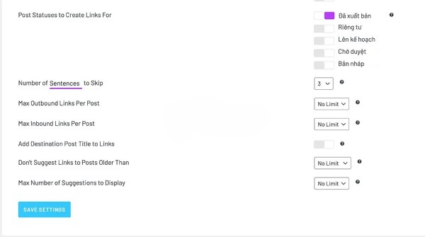 Link Whisper Pro 5 Max Number of Suggestions to Display