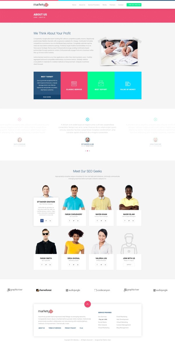 Markety – SEO & Digital Marketing WordPress Theme tùy biến giao diện linh hoạt