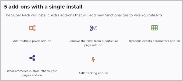Danh sách 5 add-on nổi bật của PixelYourSite Super Pack Danh sách 5 add-on nổi bật của PixelYourSite Super Pack