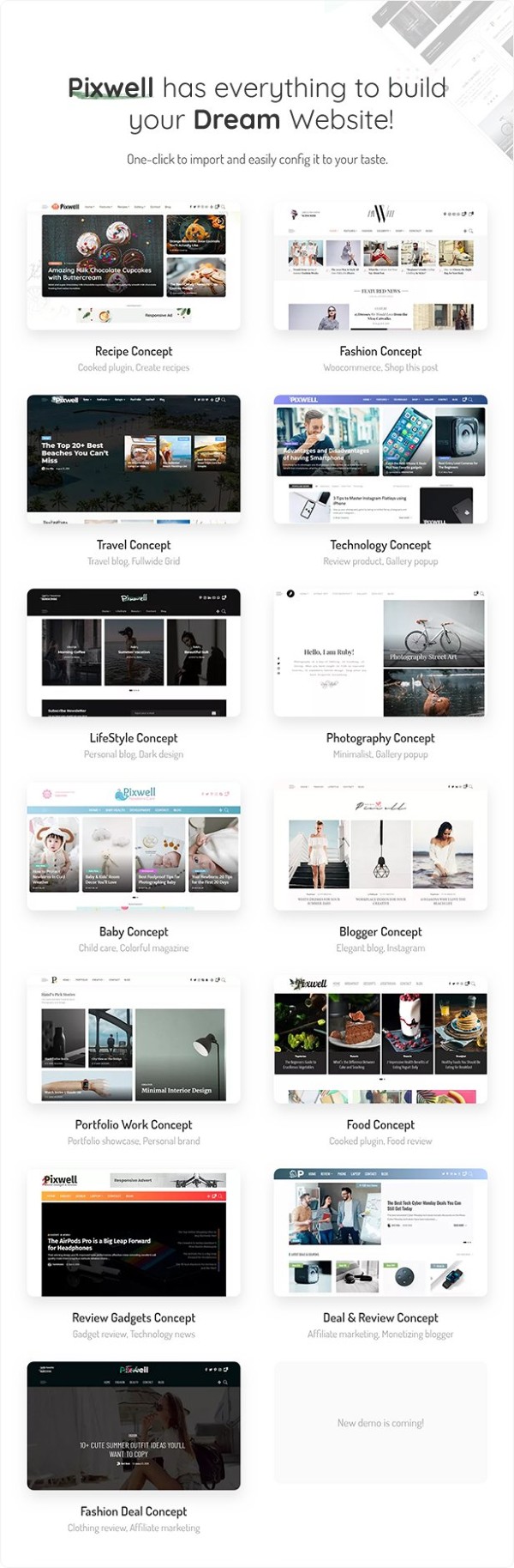Thiết kế Pixwell Modern Magazine