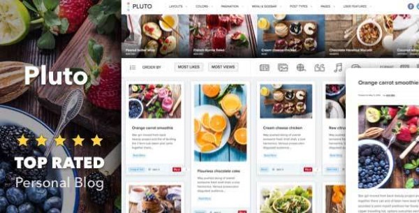 Các tính năng vượt trội của Pluto Clean Masonry Blog Theme