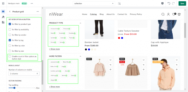 Tính năng vượt trội của plugin Product Filter cao cấp