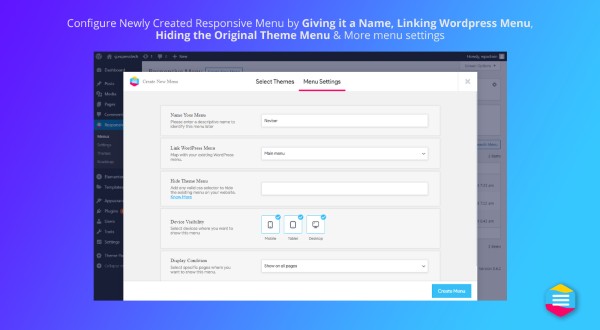 Thiết lập cơ bản ban đầu cho Responsive Menu Pro