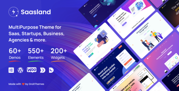 Giới thiệu về SaasLand WordPress Theme