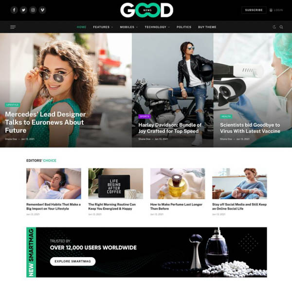 Kinh nghiệm phát triển Website tin tức/ blog chuyên nghiệp với SmartMag