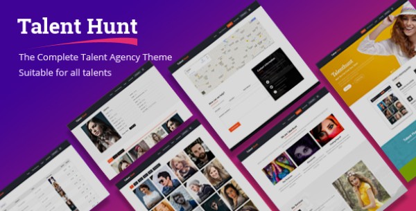 Giới thiệu về Talent Hunt – WordPress Theme for Model Talent Management Services 