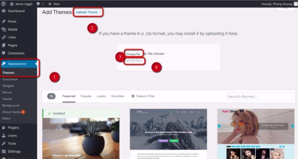 Hướng dẫn xây dựng website Talent Hunt bằng Premium WordPress Theme