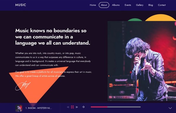 Giới thiệu về Themify Music và thị trường theme WordPress âm nhạc cao cấp