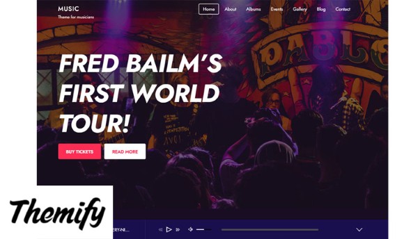 Tùy biến giao diện và trải nghiệm người dùng với Themify Music