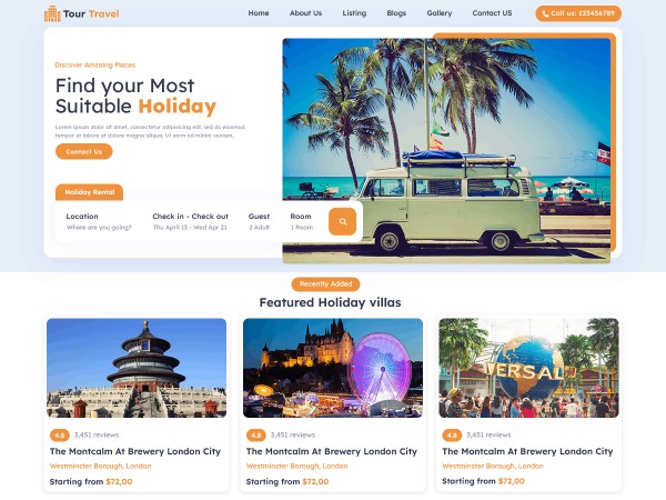 Các tính năng nổi bật của Tour Package – WordPress Travel Tour Theme