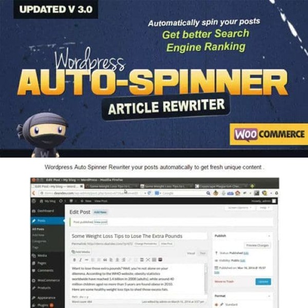 Tính năng nổi bật của WordPress Auto Spinner Tính năng nổi bật của WordPress Auto Spinner