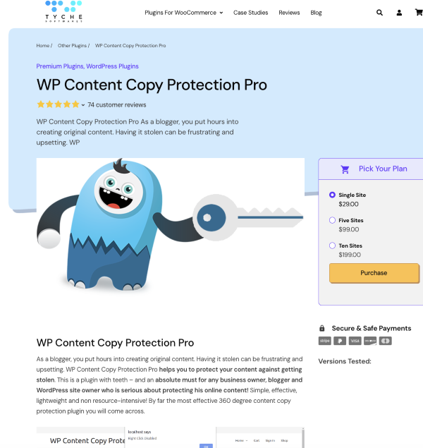 Tính năng nổi bật WP Content Copy Protection Pro Tính năng nổi bật WP Content Copy Protection Pro