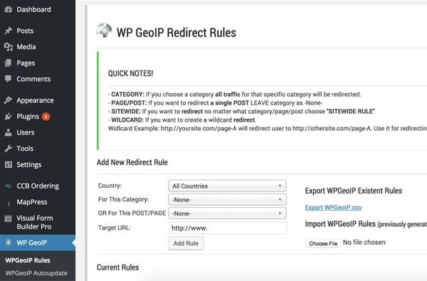 Hướng dẫn cài đặt và cấu hình WP GeoIP Country Redirect