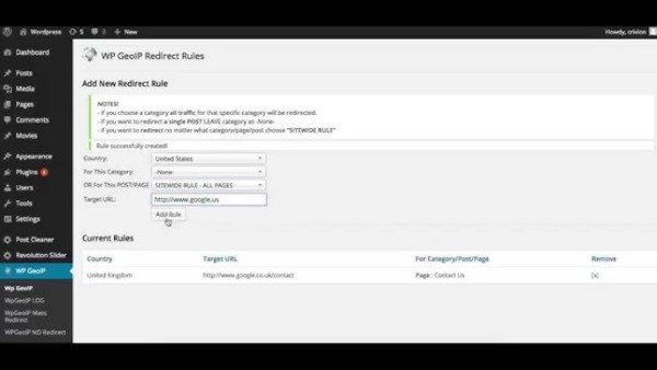 Tạo quy tắc chuyển hướng cho một trang cụ thể