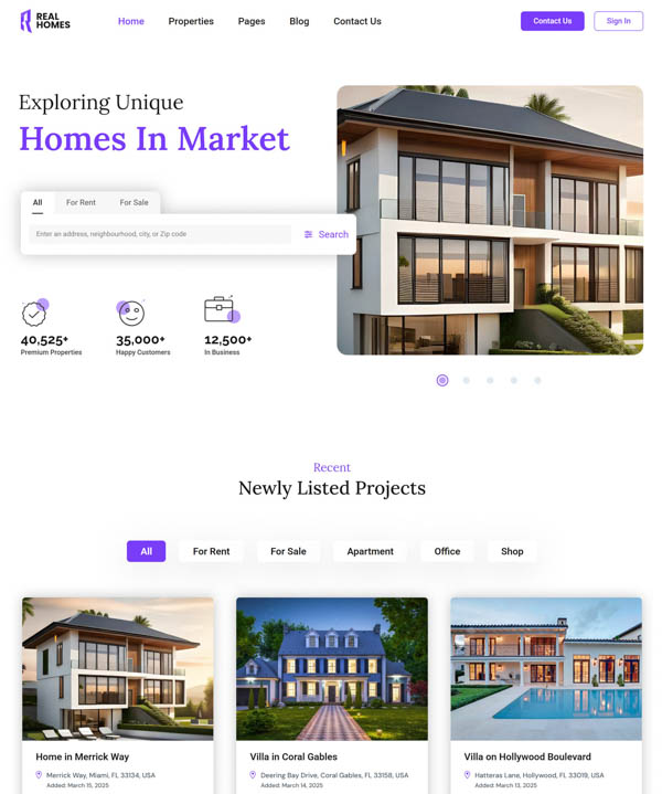 Tổng quan về RealHomes – WordPress Theme bất động sản cao cấp