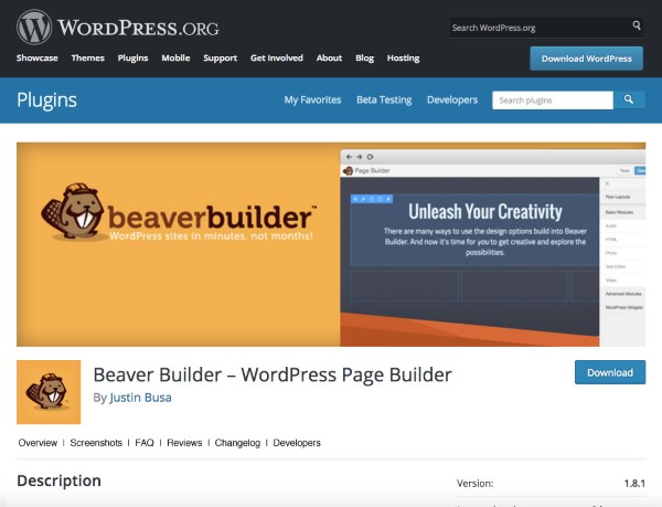 Beaver Builder là lựa chọn lý tưởng ưu tiên vào tốc độ và sự đơn giản trong thiết kế