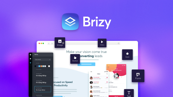 Brizy với trải nghiệm thiết kế hiện đại và trực quan