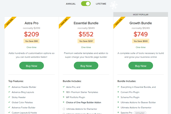 So sánh giá cả và gói dịch vụ giữa Astra Pro và Elementor Pro So sánh giá cả và gói dịch vụ giữa Astra Pro và Elementor Pro